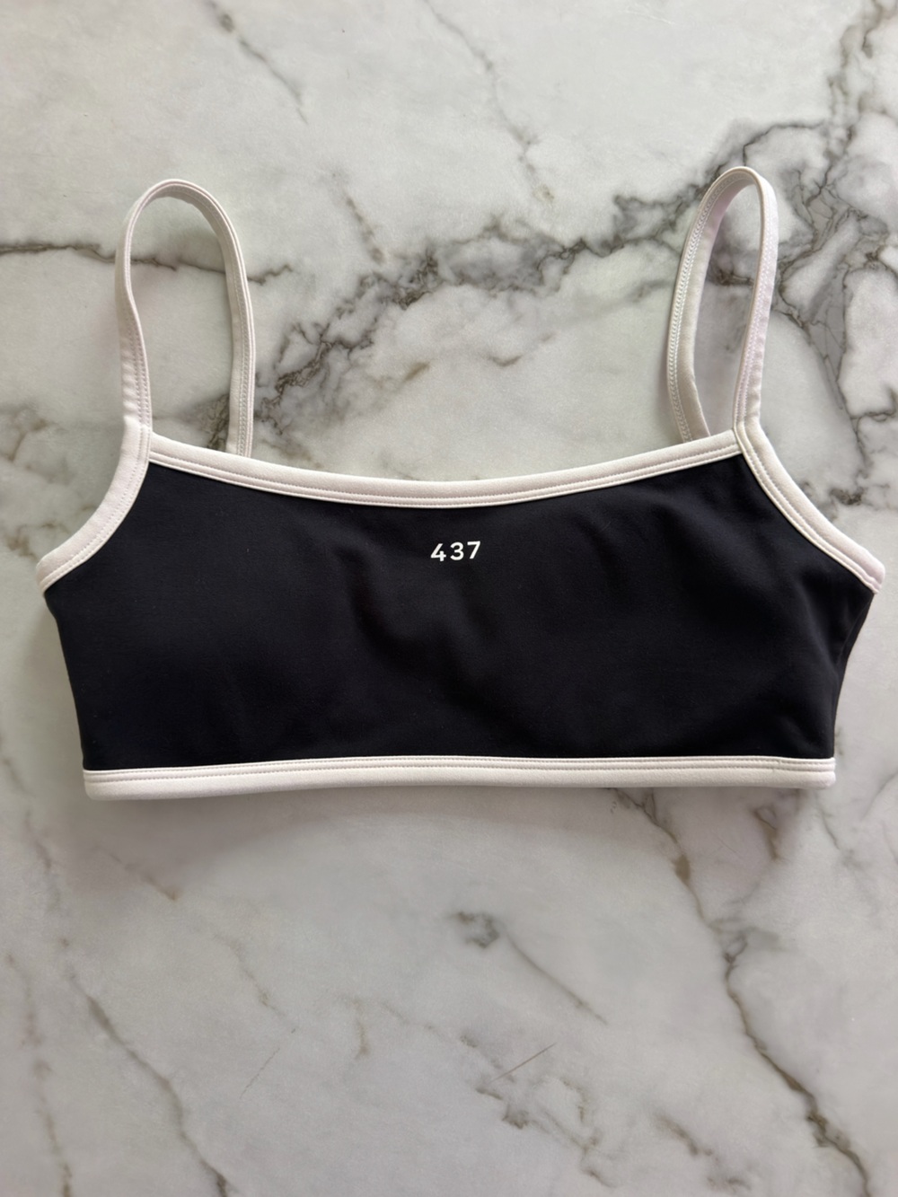 437 THE MICRO BRA BLACK & CREAM Size S - Picture 4 of 6